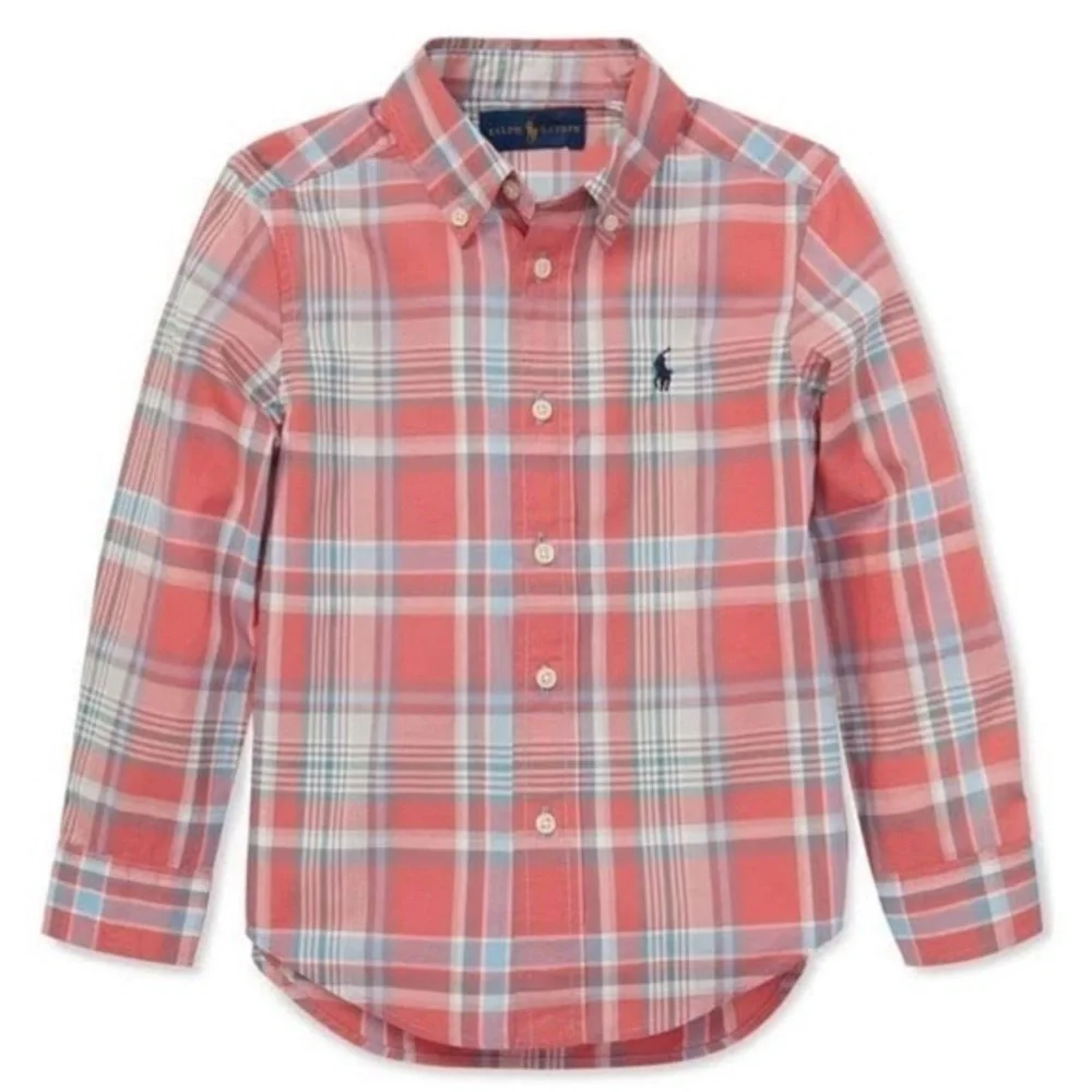 Ralph Lauren Boy’s Plaid cotton shirt Size 3T